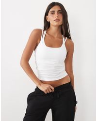 4505 - Cotton Everyday Strappy Cami With Adjustable Straps - Lyst