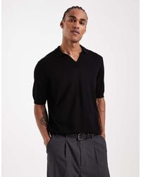Only & Sons - Relaxed Fit Split Neck Polo Shirt - Lyst