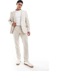 ASOS - Slim Wool Blend Suit Trousers - Lyst