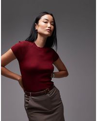 Mango - Top A Maniche Corte - Lyst