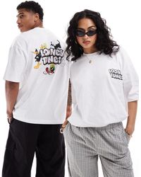 ASOS - Unisex Oversized License T-shirt With Looney Tunes Prints - Lyst