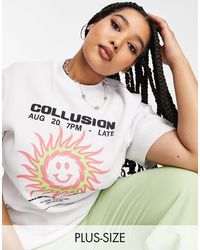 Collusion - Plus – oversize-t-shirt - Lyst