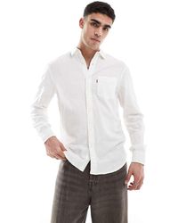 Levi's - Sunset 1 Pocket Linen Cotton Mix Shirt Regular Fit - Lyst