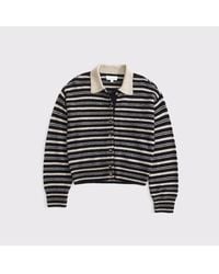 Abercrombie & Fitch - Merino Wool-Blend Collared Cardigan - Lyst