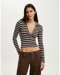 Cotton On - Henley Long Sleeve Polo - Lyst