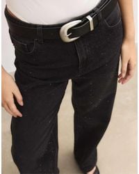 Stradivarius - Cintura Basic Nera Opaca Con Fibbia - Lyst