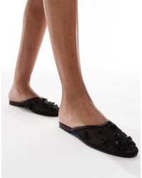 SEQWL - – xy – verzierte sandalen aus netzstoff - Lyst
