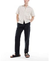Jack & Jones - Drawstring Linen Mix Pants - Lyst