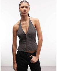 Weekday - Halterneck Hook And Eye Top - Lyst