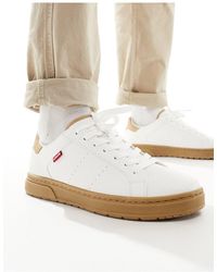 Levi's - Piper - sneakers bianche con logo e suola - Lyst