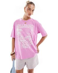 Billabong - Camiseta Rosa Orquídea Luminoso Sweet Ride De - Lyst