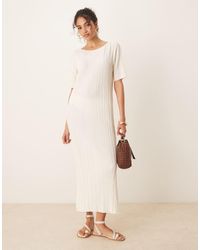 Y.A.S - Plisse T-Shirt Maxi Dress - Lyst
