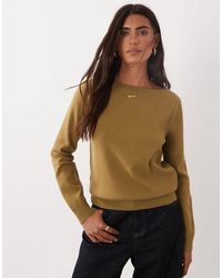 Mango - Pull col bateau kaki - Lyst