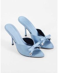 ASOS - Nelly Bow Detail High Heeled Mules - Lyst