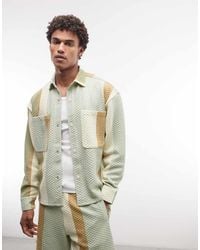 BLKVIS - Striped Quilted Overshirt Co-ord - Lyst