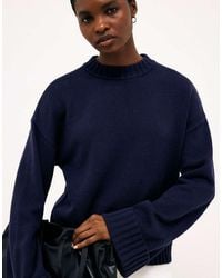 NA-KD - Folded Sleeve Knitted Sweater - Lyst