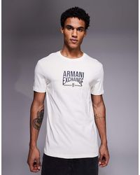 ARMANI EXCHANGE - Central Logo T-Shirt - Lyst