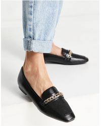 dune black loafers ladies
