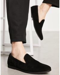 Truffle Collection - Faux Suede Slip On Loafers - Lyst
