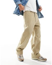 Polo Ralph Lauren - Capsule - pantalon chino baggy en sergé - kaki fauve - Lyst