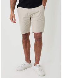 Threadbare - Cotton Chino Shorts With Woven Belt - Lyst