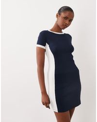 ASOS - T-Shirt Panel Detail Mini Dress - Lyst