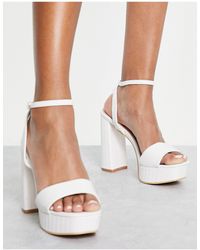 Glamorous - Espadrille Platform Heel Sandals - Lyst
