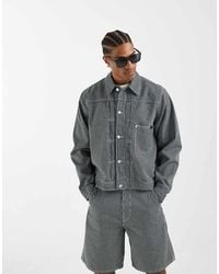 Tommy Hilfiger - Stripe Denim Jacket Co-Ord - Lyst