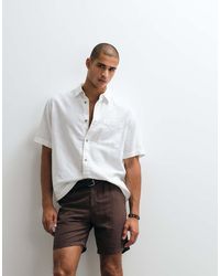 ASOS - Slim Linen Blend Shorts - Lyst