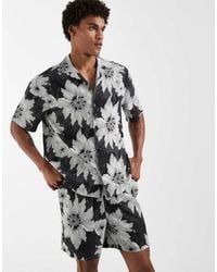 ASOS - Co-ord Relaxed Revere Shirt With Floral Print - Lyst