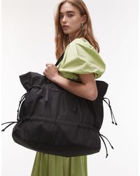 TOPSHOP - Tino - cabas froncé en nylon - Lyst