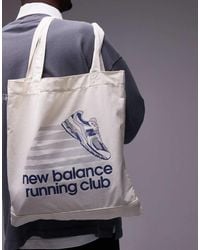 New Balance - 'running Club' Graphic Tote Bag - Lyst