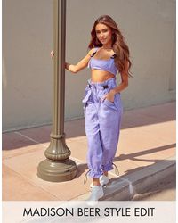 ASOS Brassière de survêtement style 90's (ensemble - Violet