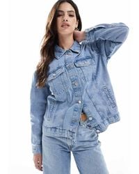 ONLY - Oversized Denim Jacket - Lyst