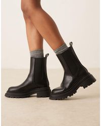 Asos Design Wide Fit - Asos design - austin - bottines chelsea chunky pointure large - Lyst
