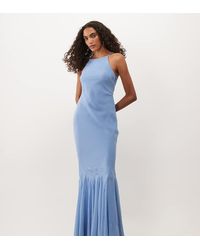 ASOS - Asos Design Tall Chiffon Sleeveless Maxi Dress With Godet Hem - Lyst