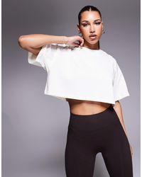 4505 - Icon Heavyweight Cotton Cropped T-shirt With Quick Dry Finish - Lyst
