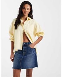 Levi's - Deconstructed Denim Mini Skirt - Lyst