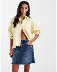 Levi's - Deconstructed Denim Mini Rok - Lyst