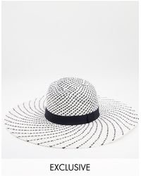 South Beach Straw Hat - White