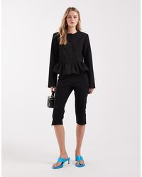 ASOS - Button Down Peplum Blazer - Lyst