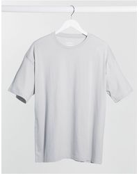 New Look - Camiseta extragrande en hueso - Lyst