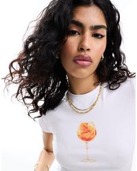 ASOS - Baby Tee With Drink Graphic - Lyst