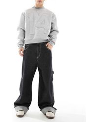Pull&Bear - Super Baggy Jeans Met Omgeslagen Pijpen - Lyst
