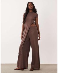 ASOS - Sheer Onion Skin Wide Leg Trouser Co-Ord - Lyst