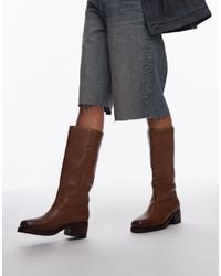 Bronx - – kyley – kniehohe stiefel aus vintage-leder - Lyst