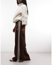 adidas Originals - Wide Leg Satin Joggers - Lyst