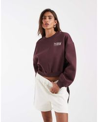 New Balance - Trackside Fleece Crew Neck Jumper - Lyst