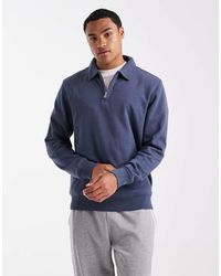 Threadbare - 1/4 Zip Fleece Sweatshirt - Lyst