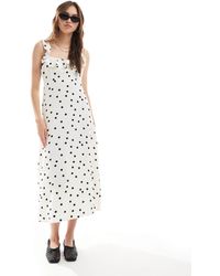 New Look - Ruffle Sleeve Cami Midi Dress - Lyst
